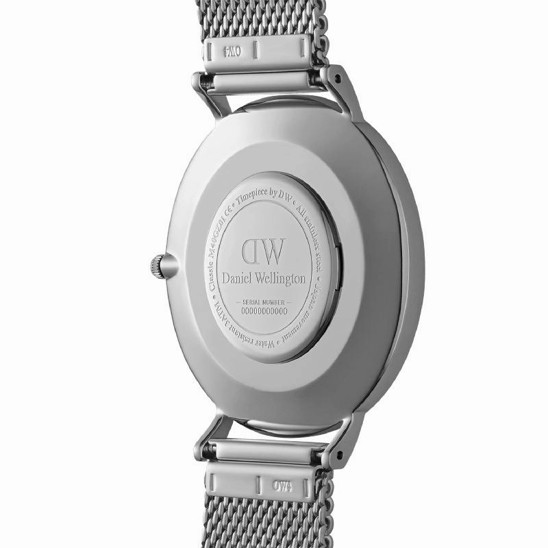 Daniel Wellington Classic Mesh Arctic Silver Watch 40mm