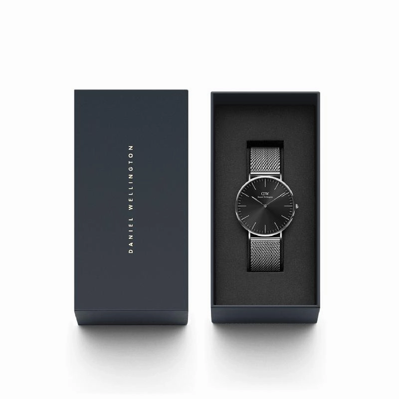 Daniel Wellington Classic Mesh Arctic Silver Watch 40mm