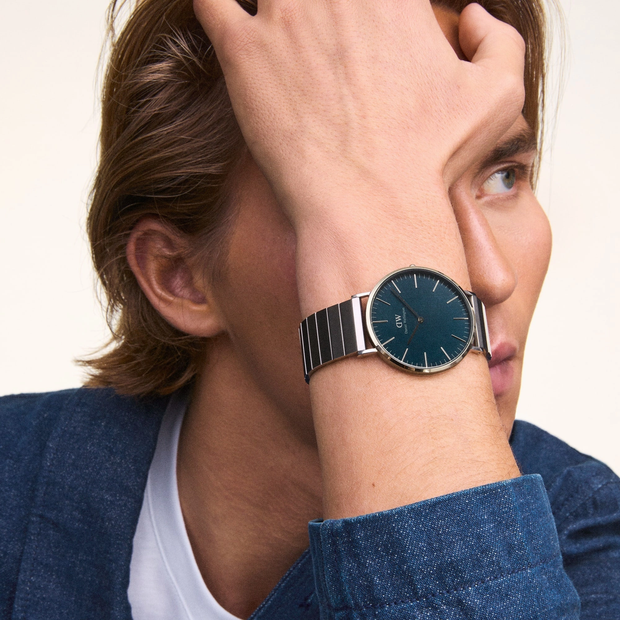 Daniel Wellington Classic Piano Link Arctic Silver Watch