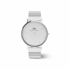 Daniel Wellington Classic Piano Link Silver Unitone Watch 40mm