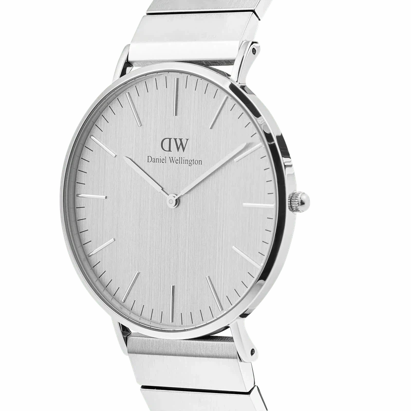 Daniel Wellington Classic Piano Link Silver Unitone Watch 40mm