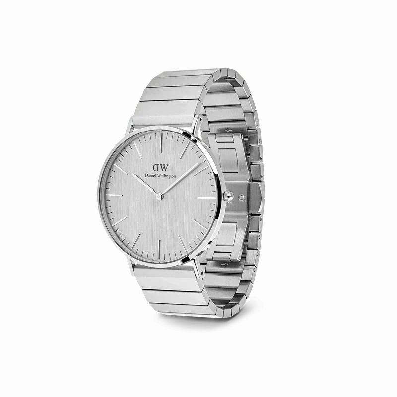 Daniel Wellington Classic Piano Link Silver Unitone Watch 40mm