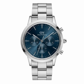 Daniel Wellington Iconic Chronograph Silver Watch 42mm