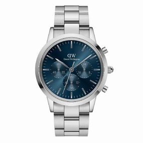Daniel Wellington Iconic Chronograph Silver Watch 42mm