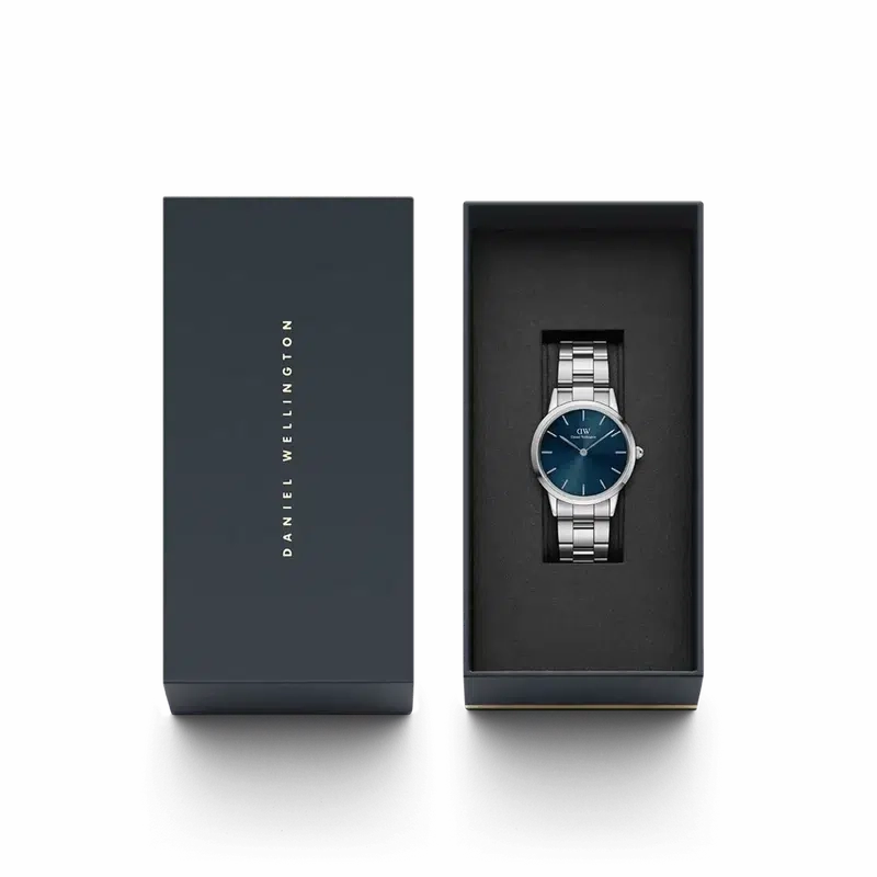 Daniel Wellington Iconic Link Arctic Silver Watch 40mm