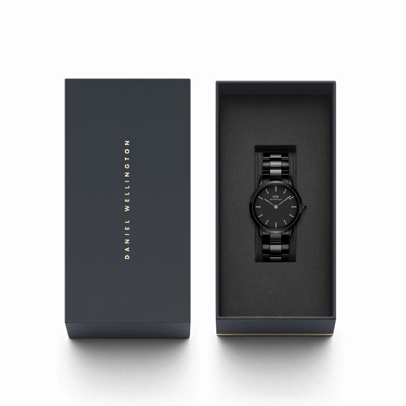 Daniel Wellington Iconic Link Black Ceramic Watch 28mm