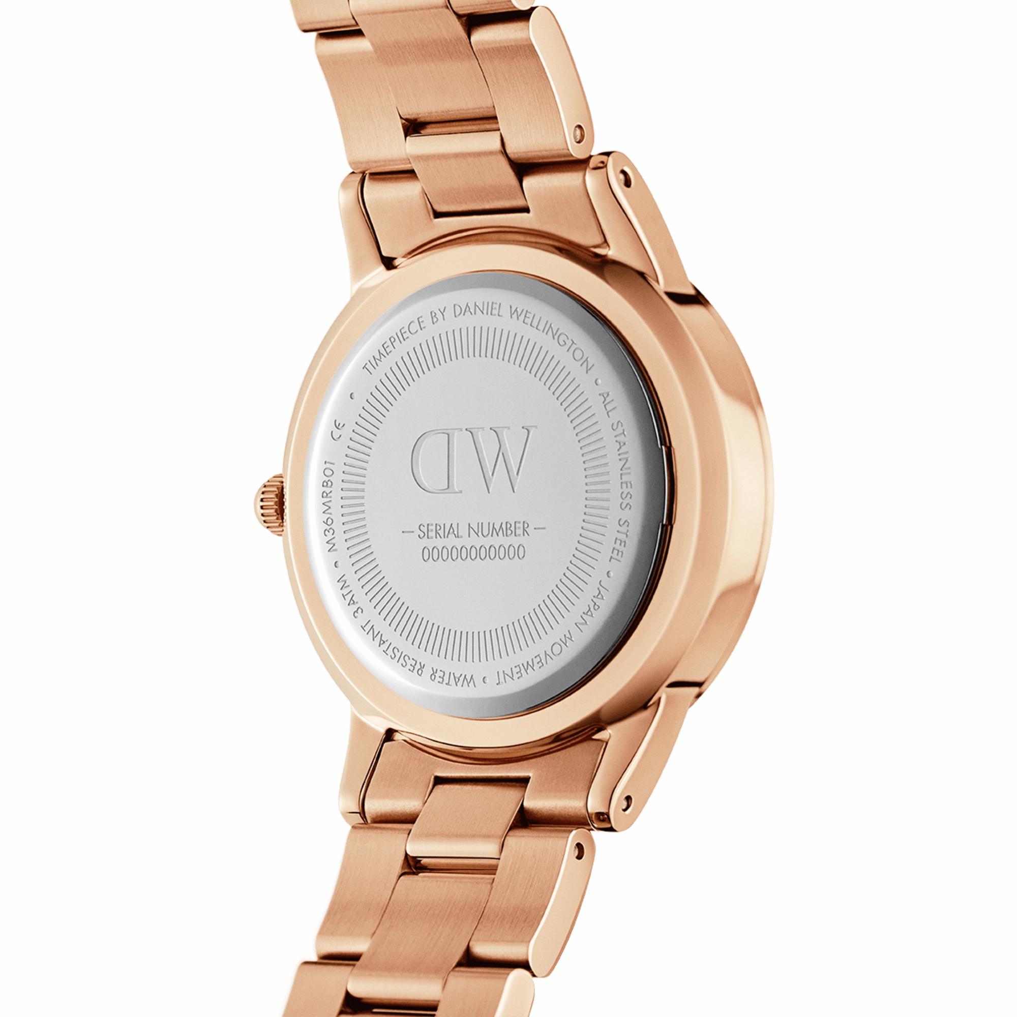 Daniel Wellington Iconic Link Unitone 28mm Rose Gold Dial Watch DW00100401