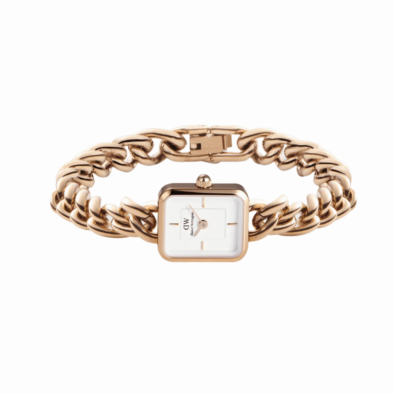 Daniel Wellington Jolie Rose Gold Chain White Dial Watch DW00100835