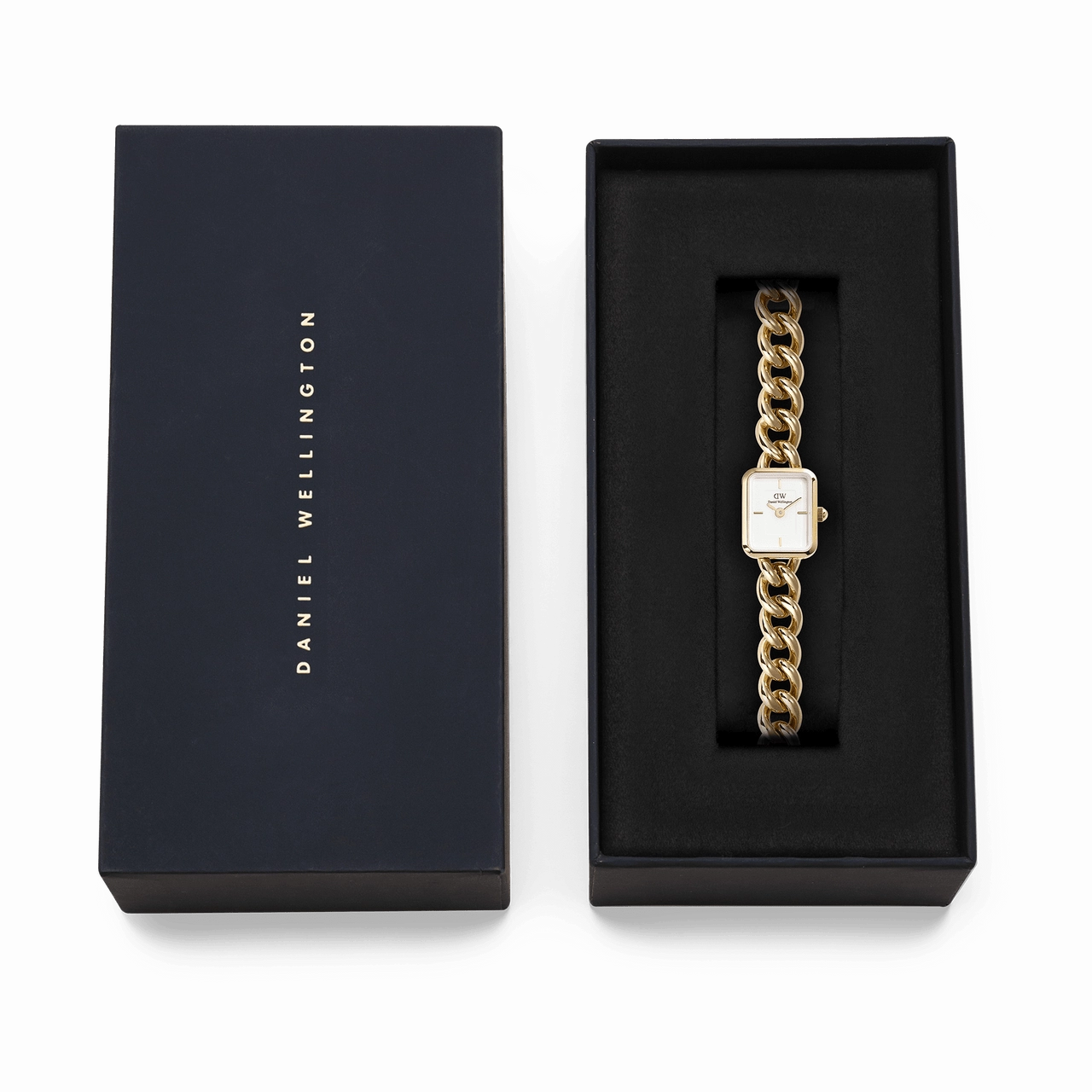 Daniel Wellington Jolie Rose Gold Chain White Dial Watch DW00100835