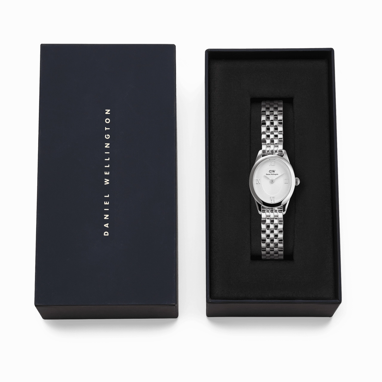 Daniel Wellington Ophelia Mini Beans Link White Dial Watch DW00100808