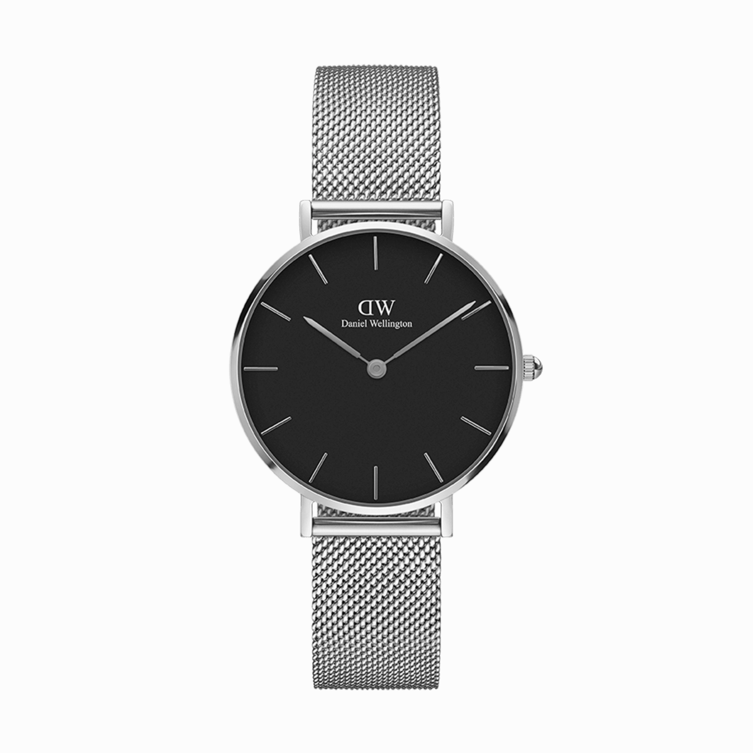 Daniel Wellington Petite 36mm Sterling Black Dial Watch DW00100304