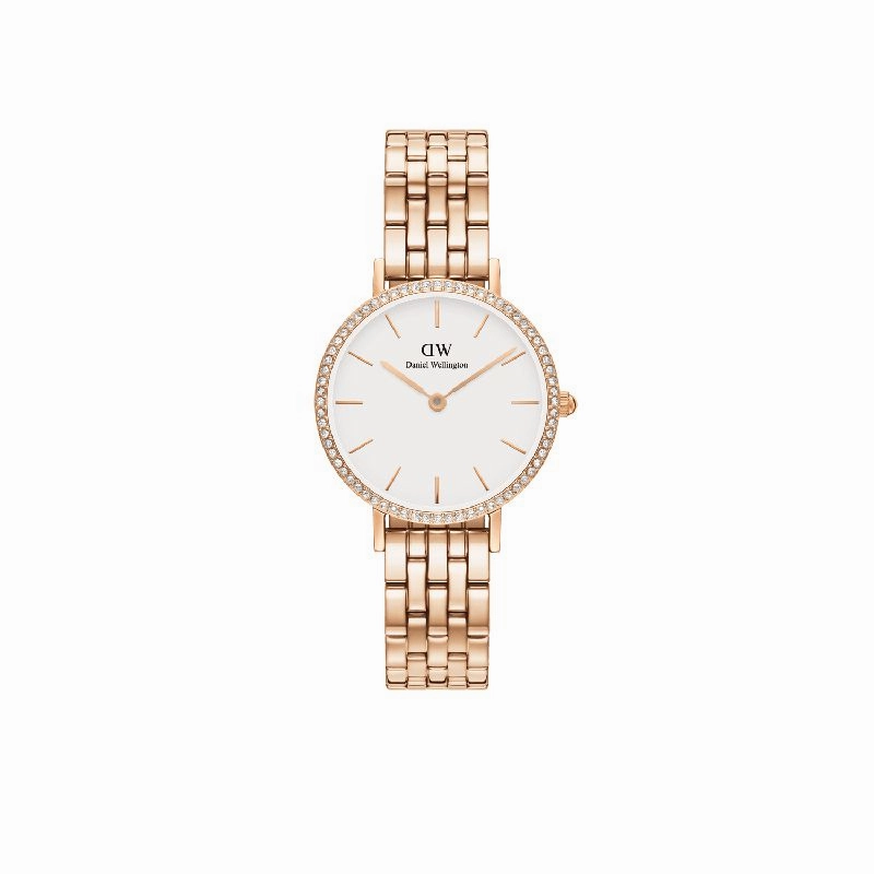 Daniel Wellington Petite Lumine Bezel 5-Link Melrose 28mm