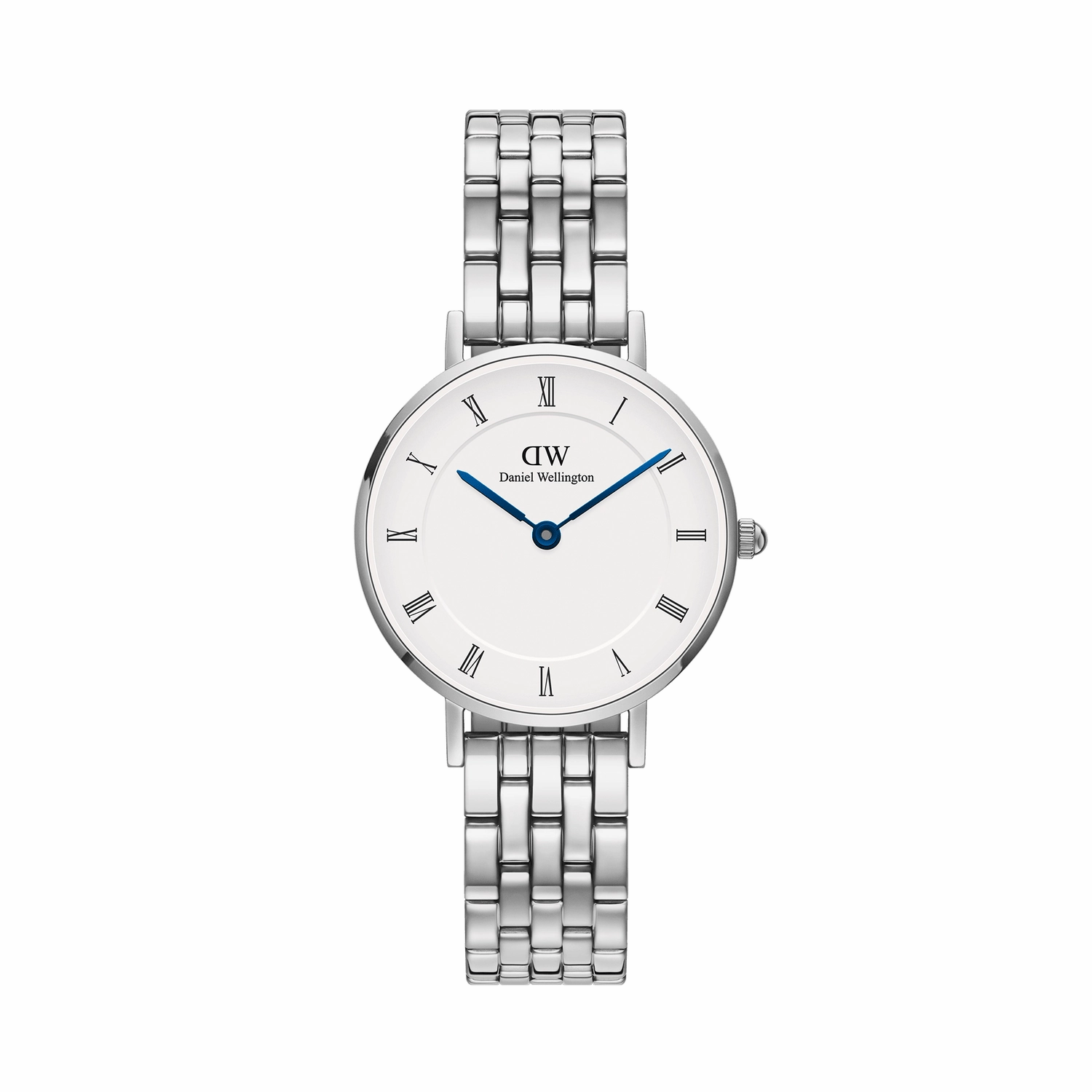 Daniel Wellington Petite Roman Numerals 5-Link Silver Watch DW00100685