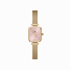 Daniel Wellington Quadro Mini 15.4X18.2 Evergold Blush Watch DW00100655