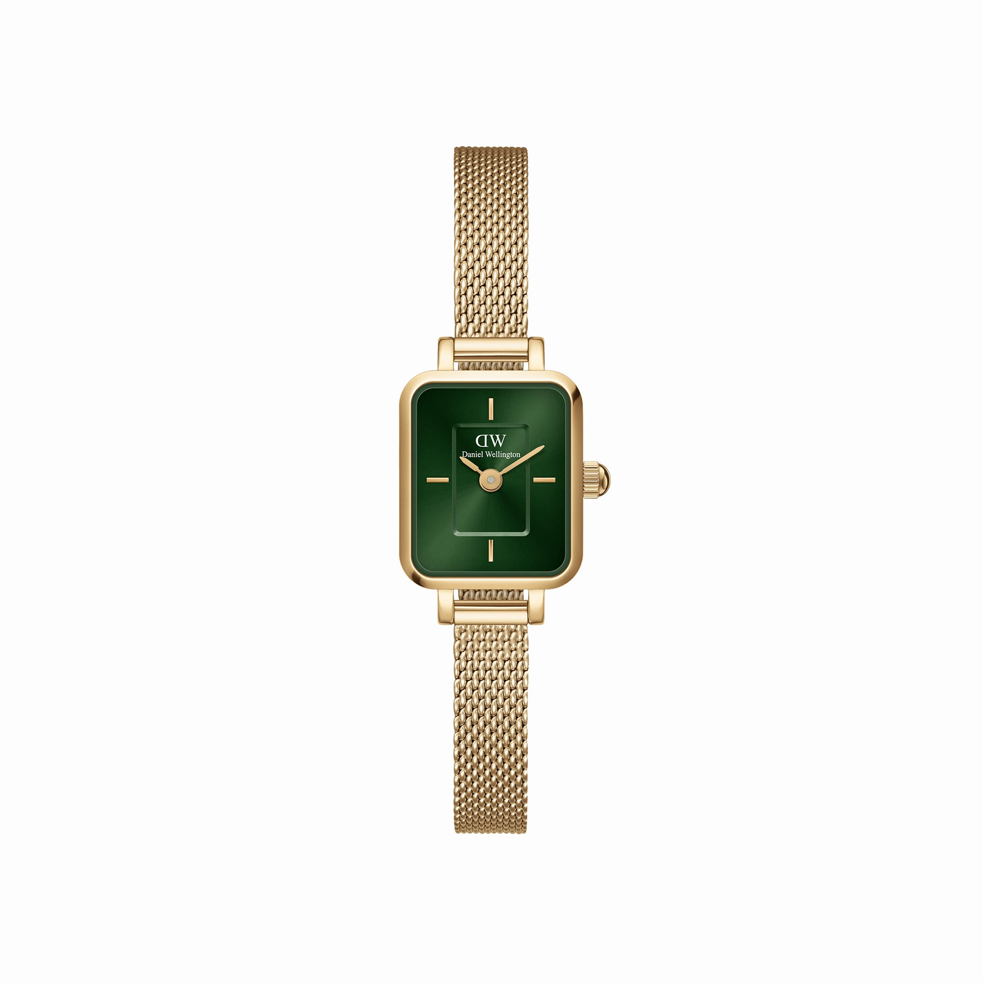 Daniel Wellington Quadro Mini 15x18mm Evergold G Emerald DW00100653