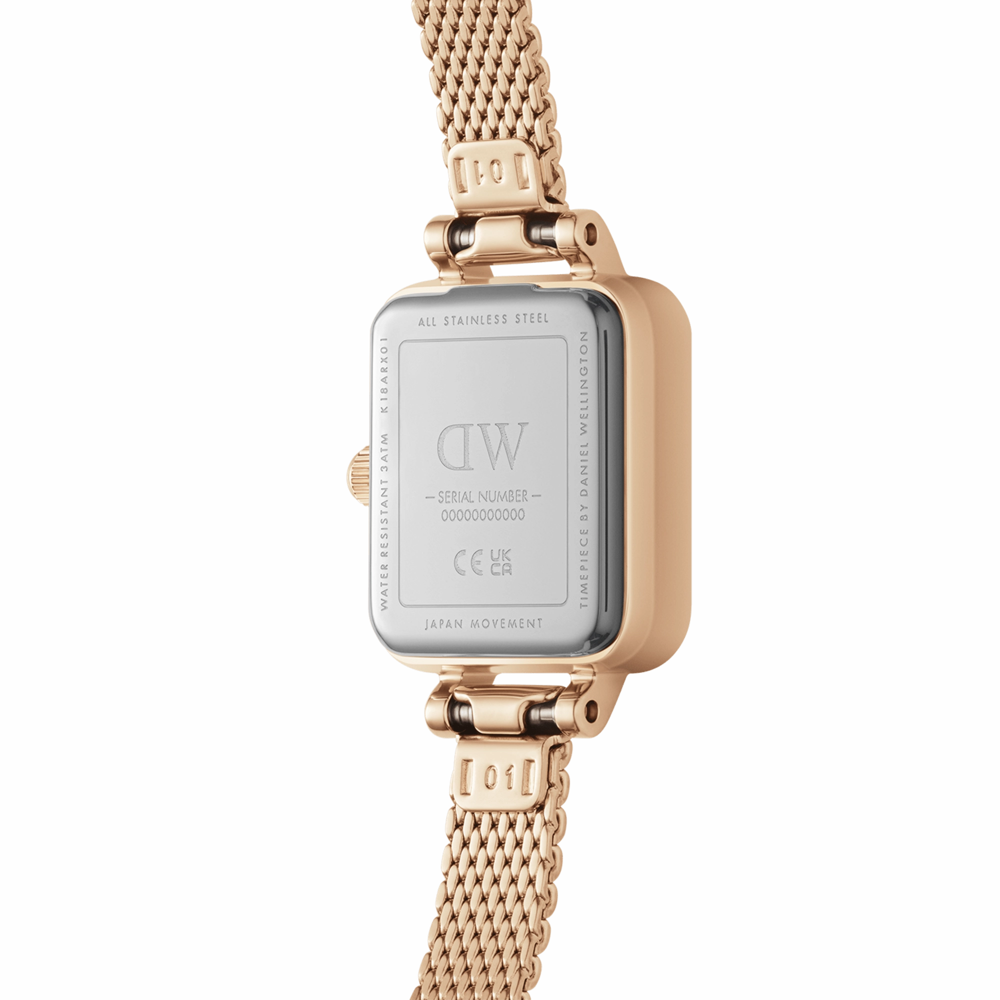 Daniel Wellington Quadro Mini 15x18mm Melrose RG Amber DW00100649