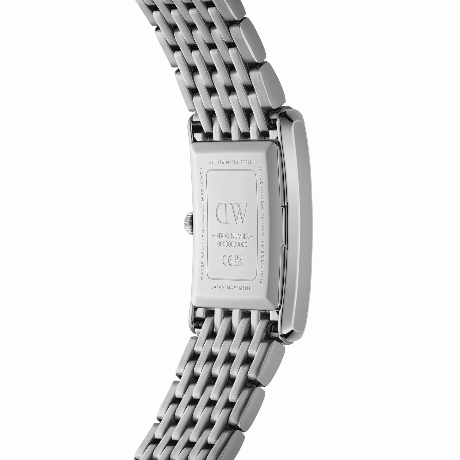 Daniel Wellington Quadro Roman Numerals 5-Link White Dial Watch DW00100691