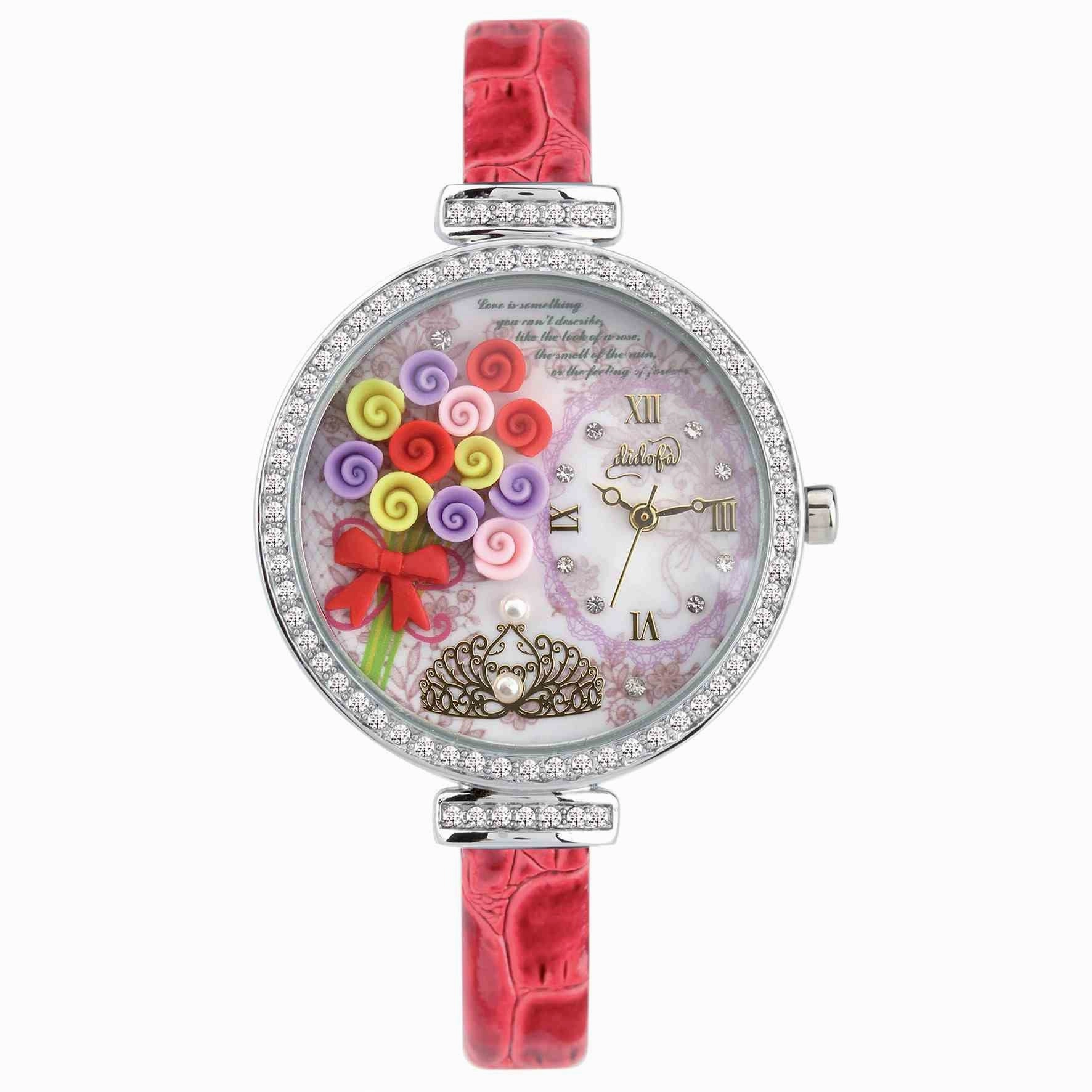 Didof - "Flowers" orologio (serie DF-977, disponibile in 2 varianti)