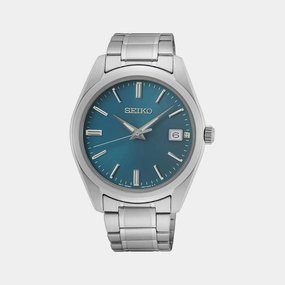 Dress Men Quartz Blue Dial Analog Stainless Steel Watch SUR525P1
