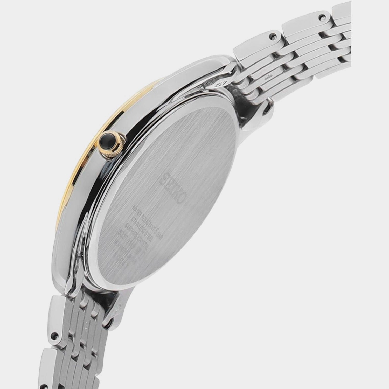 Dress Men Quartz White Dial Analog Stainless Steel Watch SRK048P1