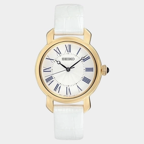 Dress Women Quartz White Dial Analog Leather Watch SUR626P2