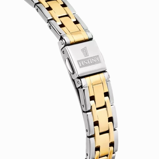 Elegant Beige Dial Stainless Steel Women's Watch by Festina Mademoiselle - Model F20625/2