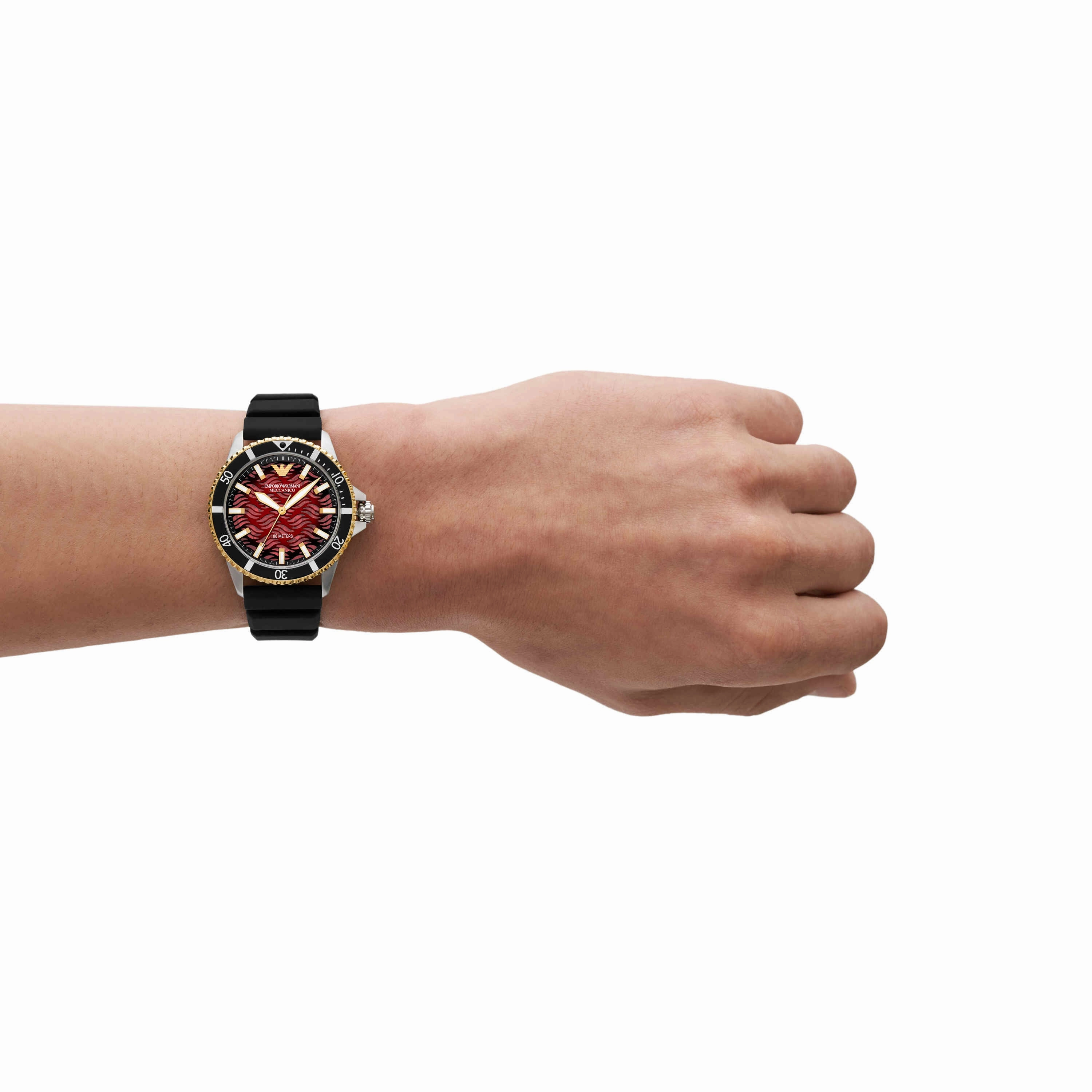 Emporio Armani Black Analogue Watch AR60070