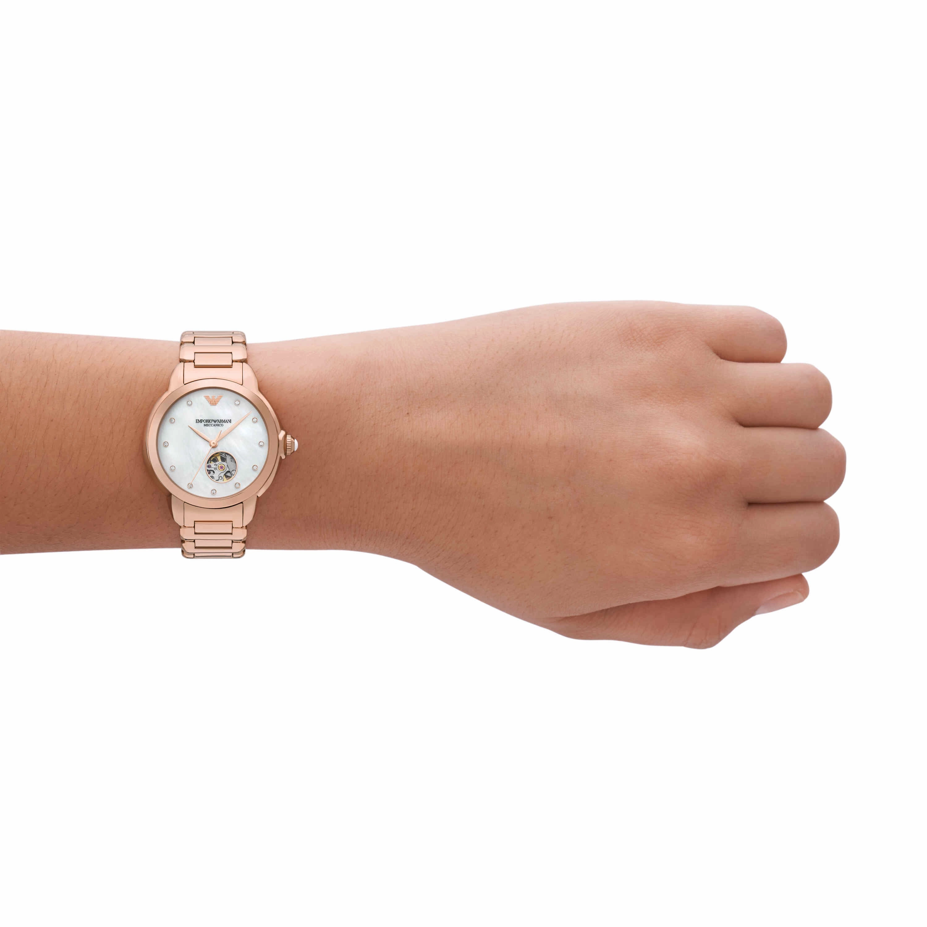 Emporio Armani Rose Gold Tone Analogue Watch AR60072