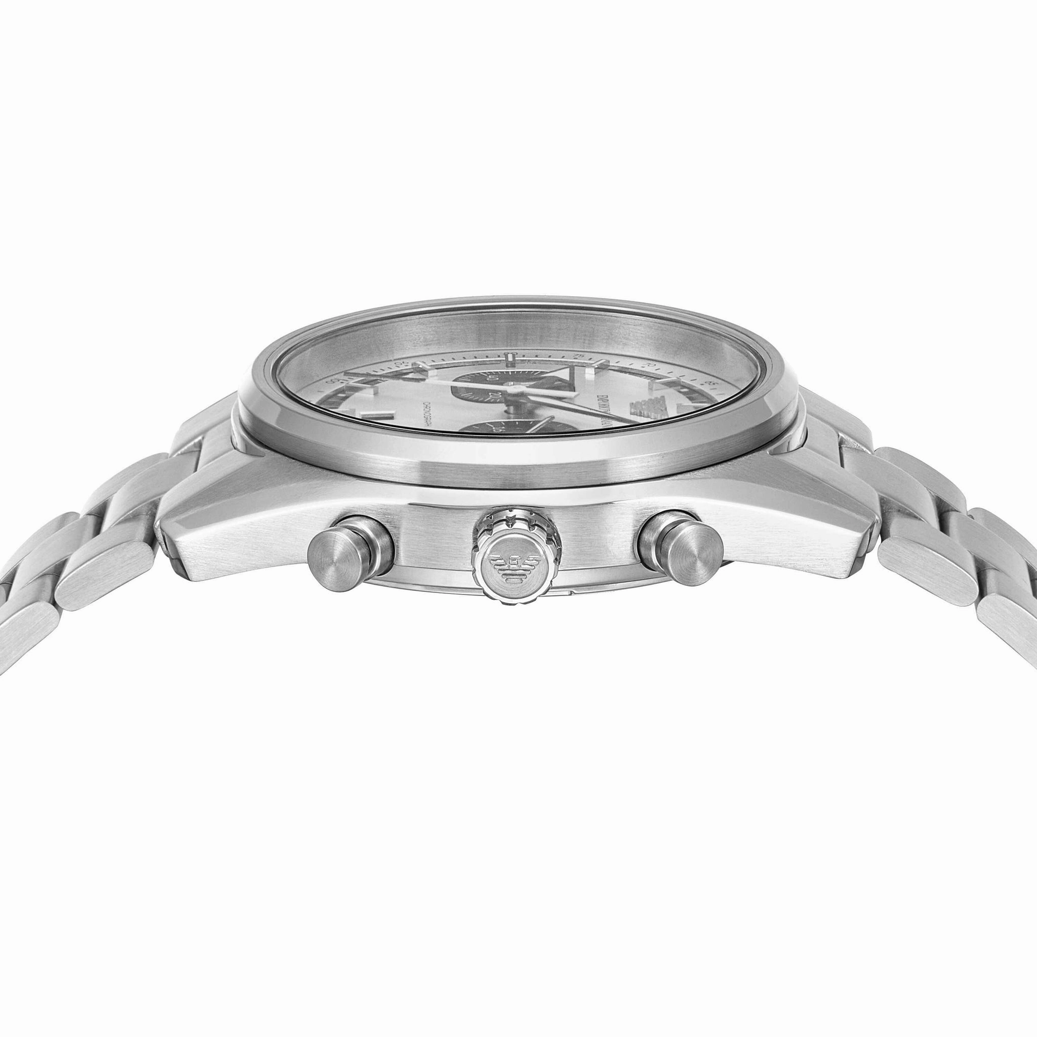 Emporio Armani Silver Chronograph Stainless Steel Watch Model AR11636