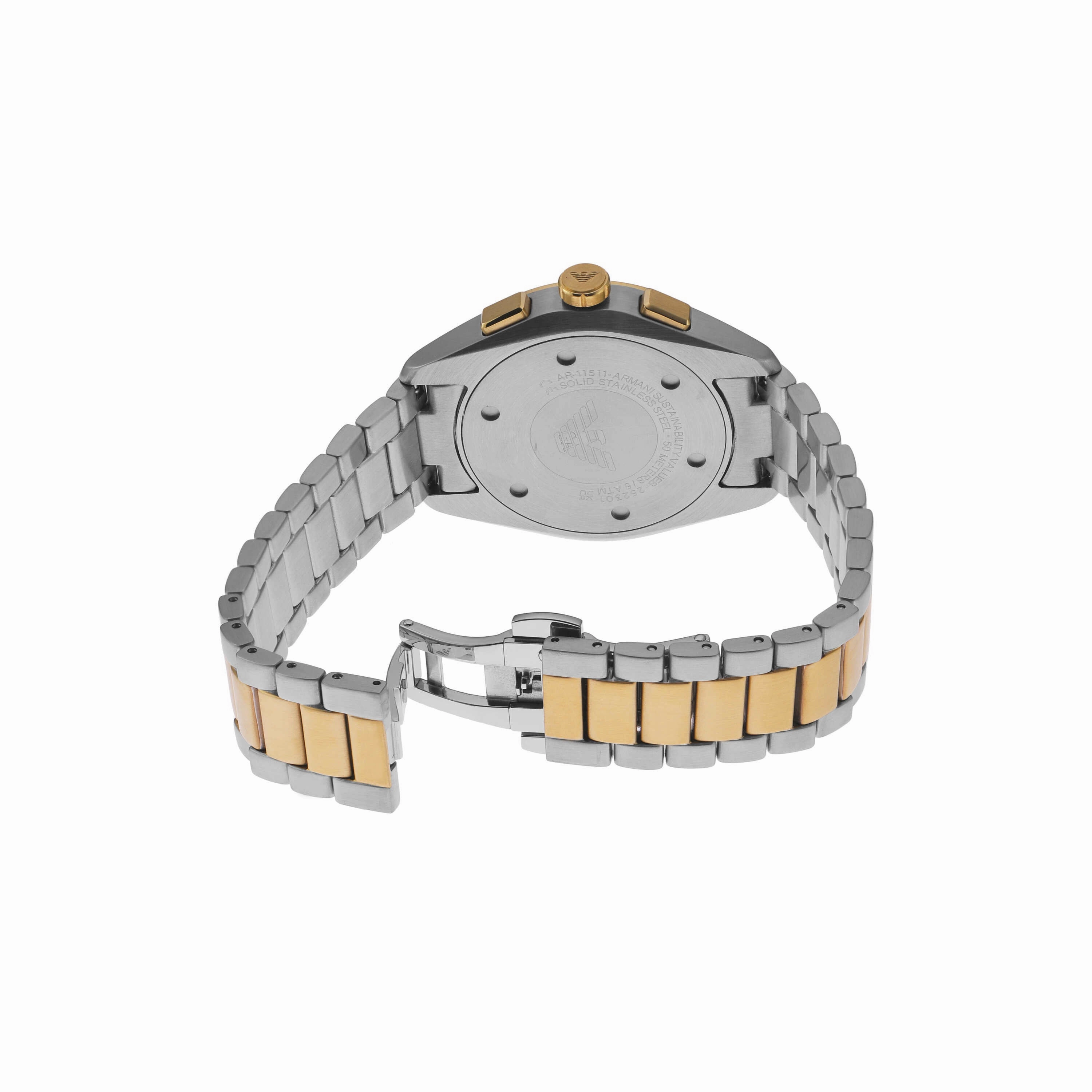 Emporio Armani  Two Tone Analogue Watch AR11511