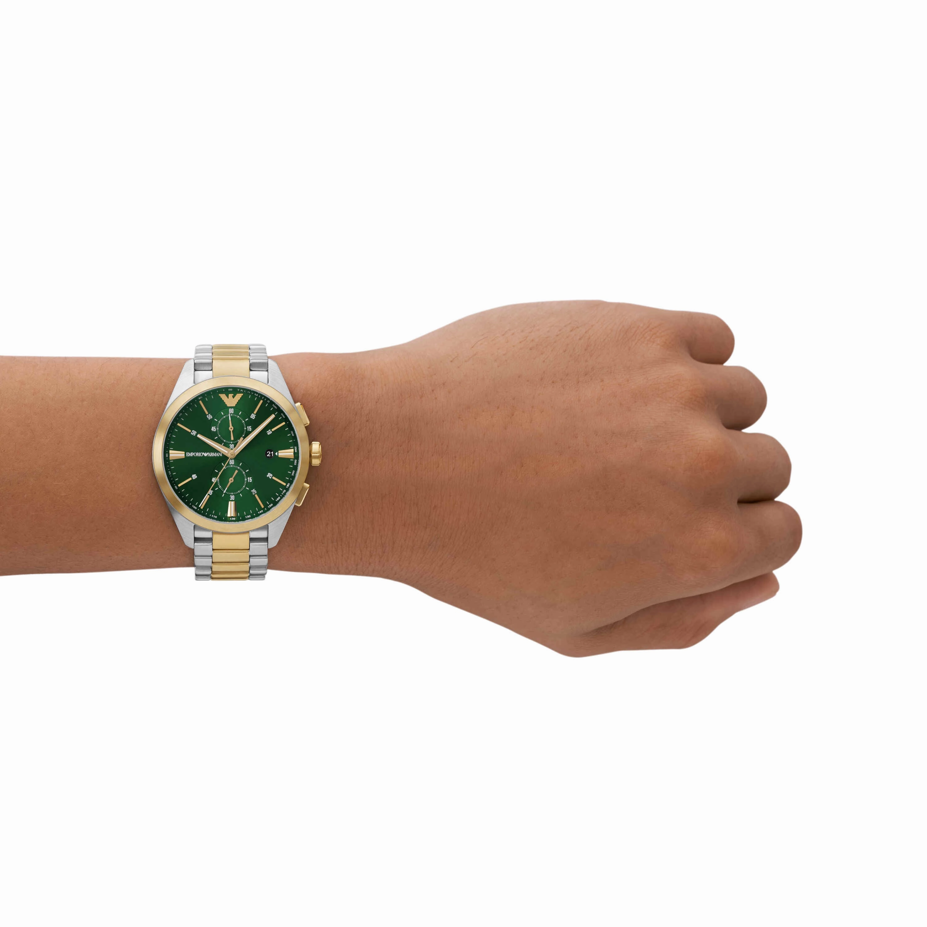 Emporio Armani  Two Tone Analogue Watch AR11511