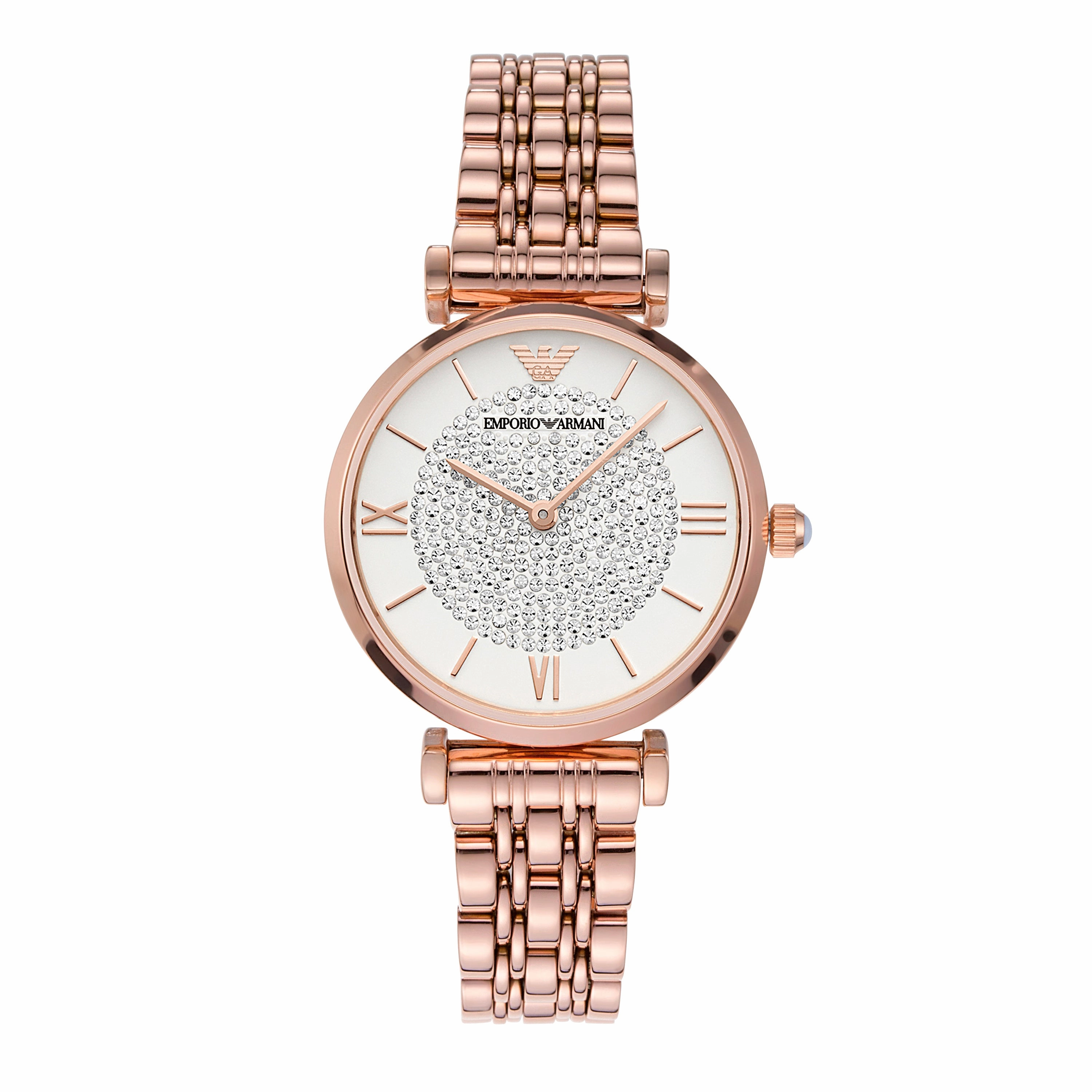 Emporio Armani Women's Rose Gold Stainless Steel Watch AR11244