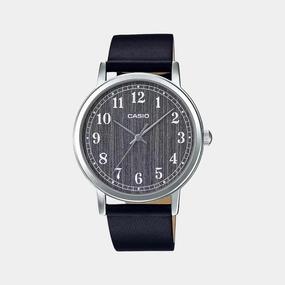 Enticer Men's Analog Leather Watch A1521 - MTP-E145L-1BDF
