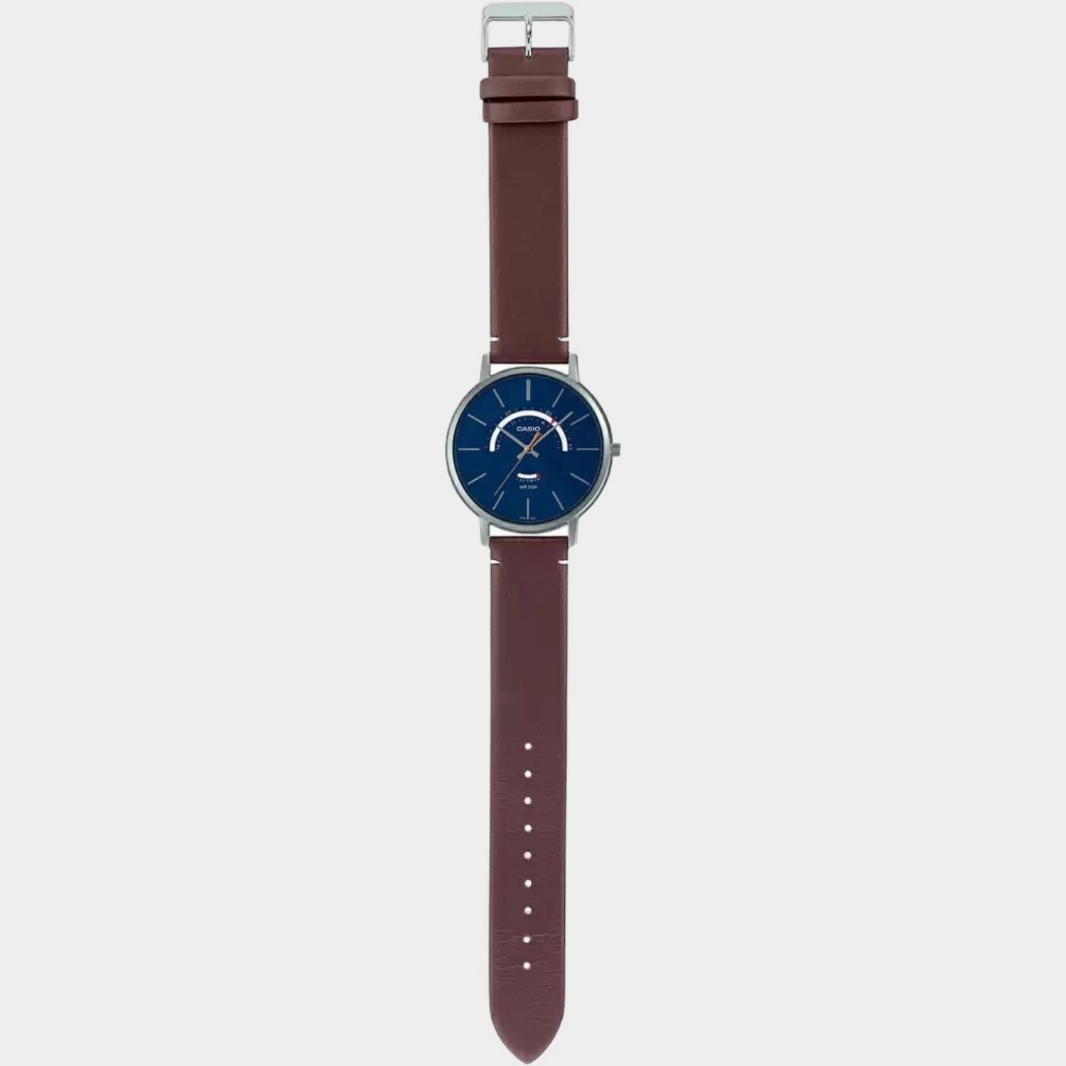 Enticer Men's Analog Leather Watch A1878 - MTP-B105L-2AVDF