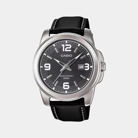 Enticer Men's Analog Leather Watch A554 - MTP-1314L-8AVDF