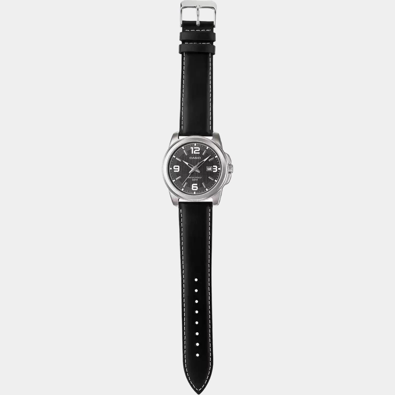 Enticer Men's Analog Leather Watch A554 - MTP-1314L-8AVDF