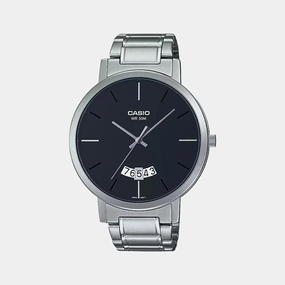 Enticer Men's Analog Stainless Steel Watch A1869 - MTP-B100D-1EVDF