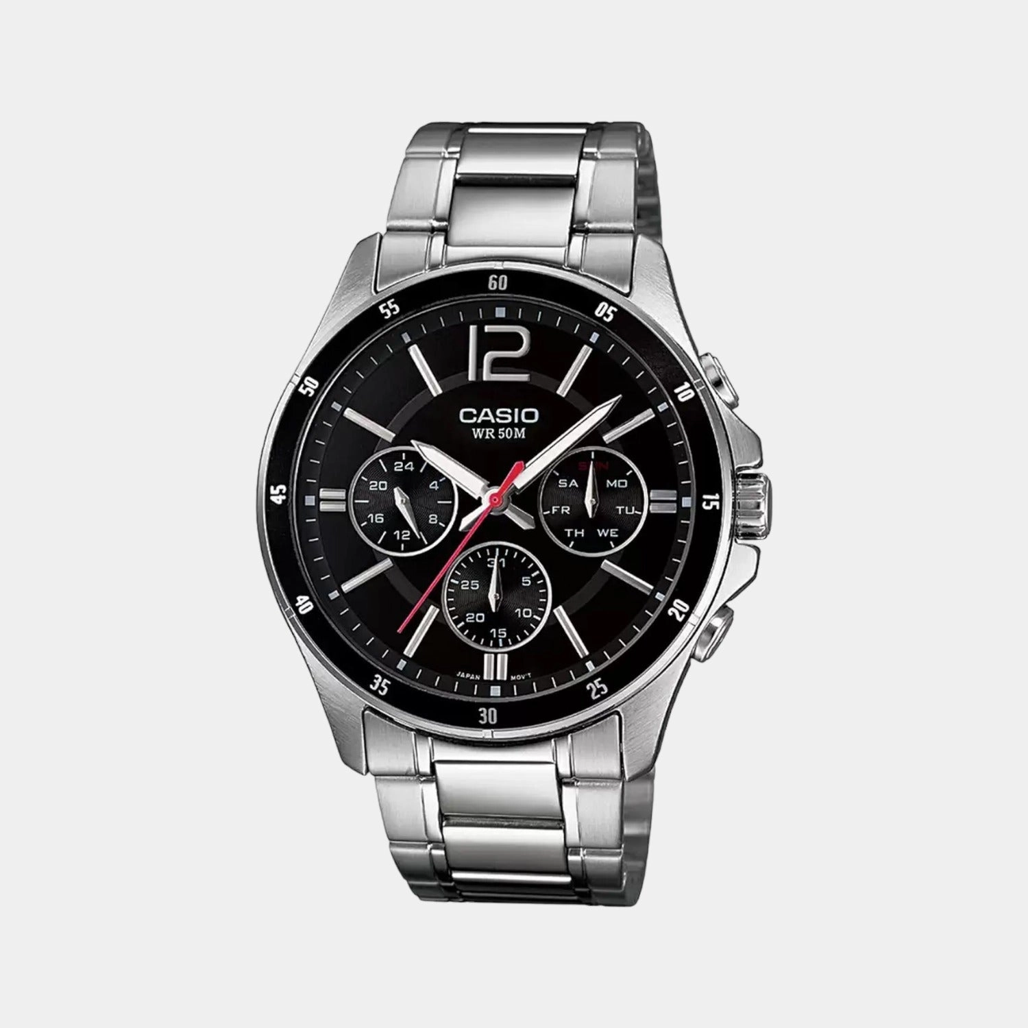 Enticer Men's Chronograph Stainless Steel Watch A832 - MTP-1374D-1AVDF