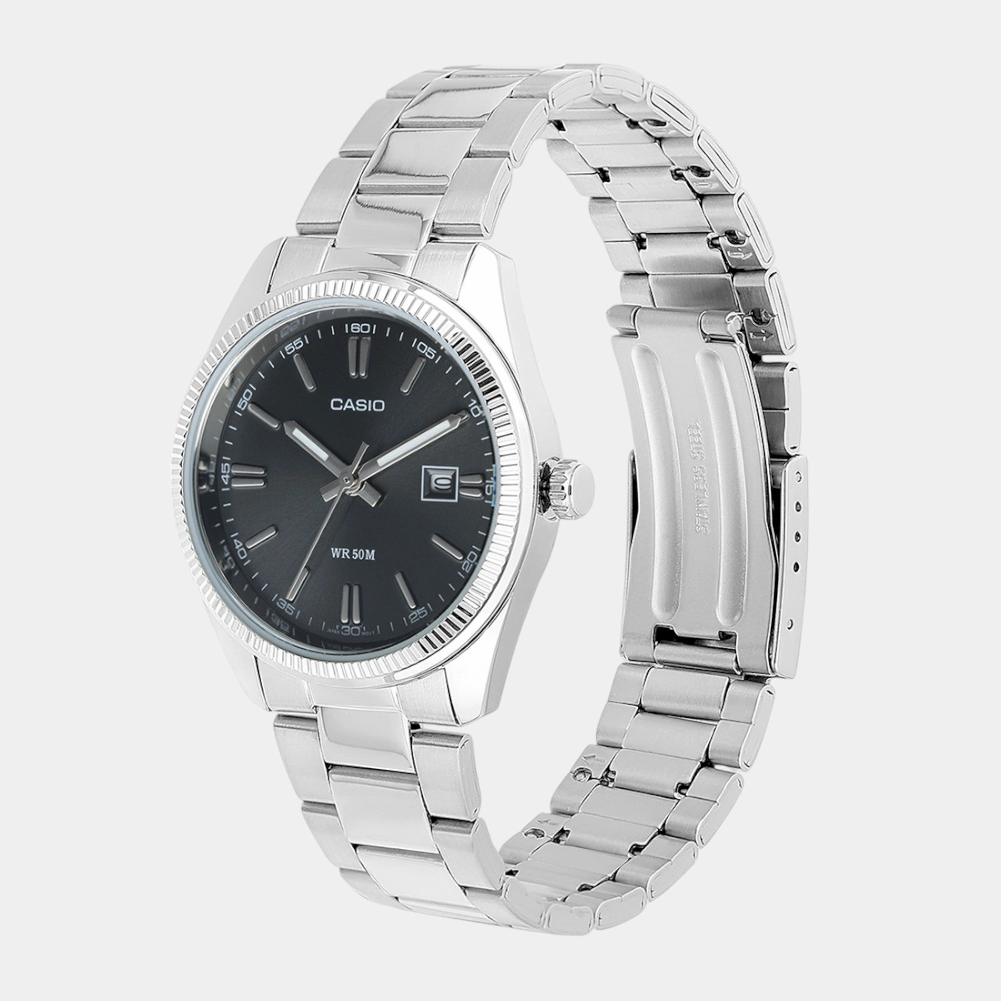 Enticer Women Quartz Black Dial Analog Stainless Steel Watch LTP-1302D-1A1VDF A1535