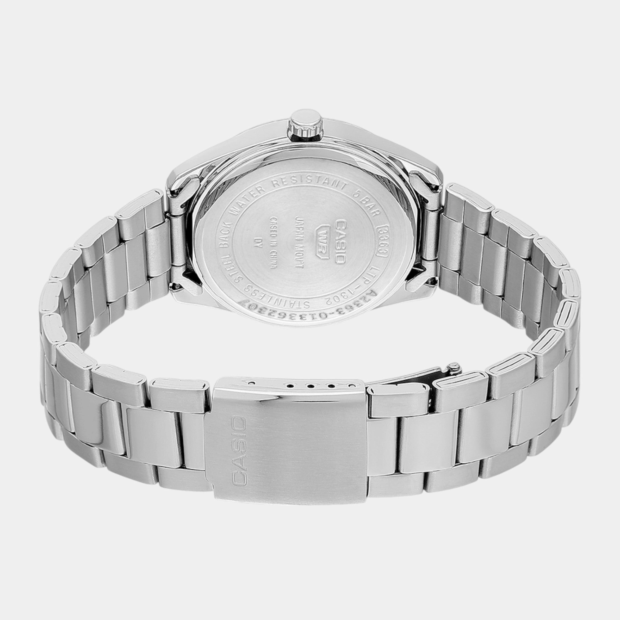 Enticer Women Quartz Black Dial Analog Stainless Steel Watch LTP-1302D-1A1VDF A1535