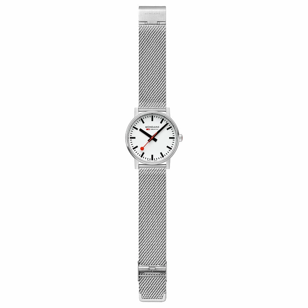 Evo2, Polished Steel, 43 mm, Stainless Steel