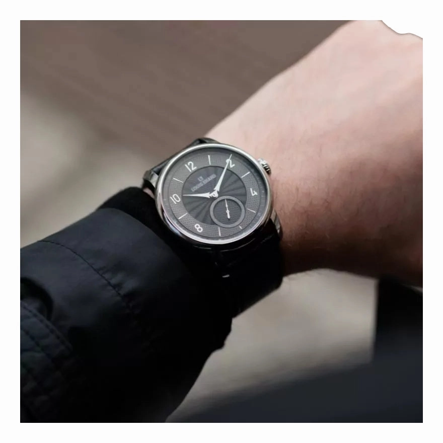 Excellence Petite Seconde Guilloch Anthracite Black