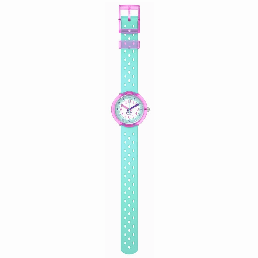 Flik Flak Fizz in Mint Bubbly Hours Kids Watch FCNP003