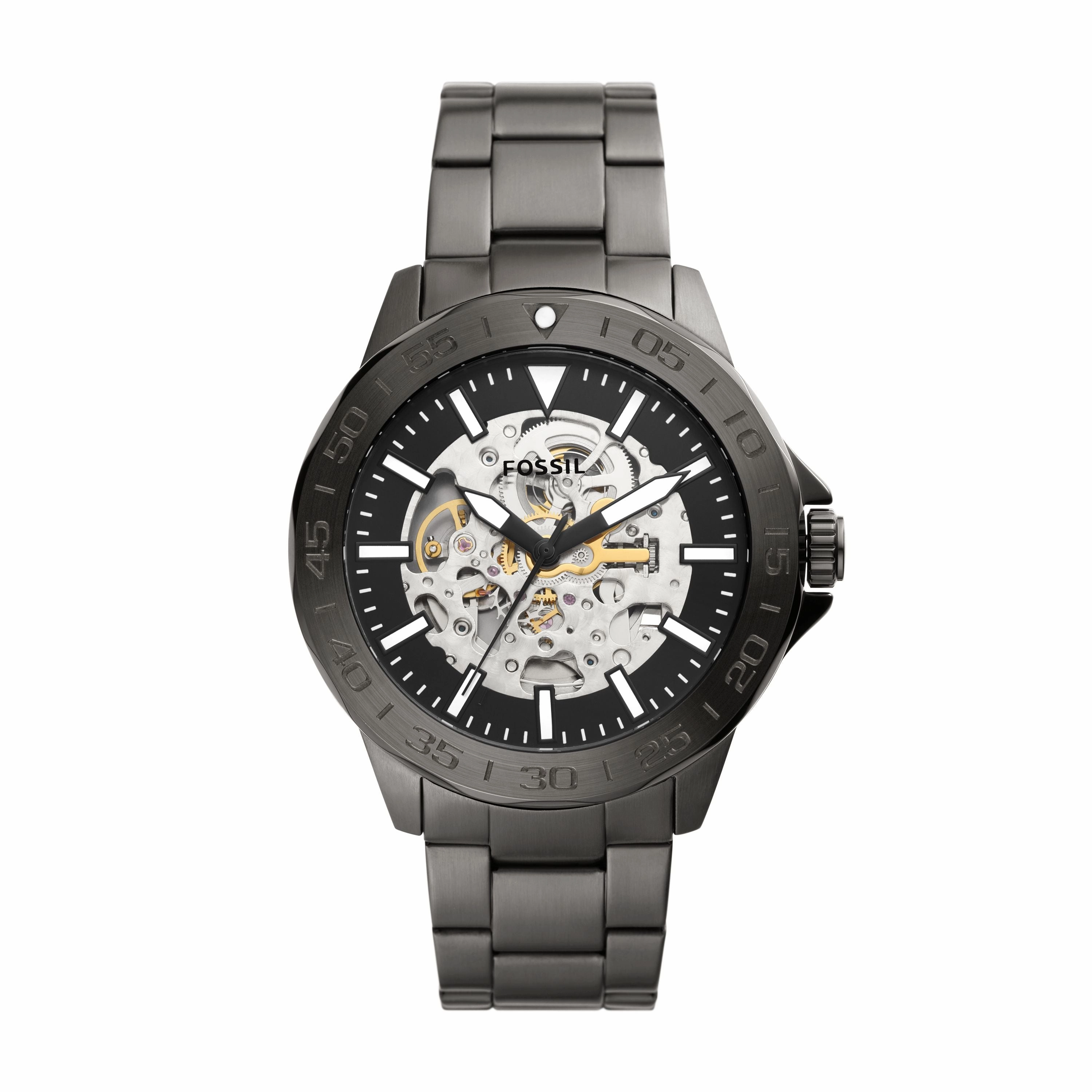 Fossil Men's Bannon Automatic, Smoke-Tone Stainless Steel Watch