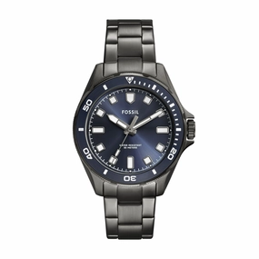 Fossil Men's Dalton Three-Hand, Gunmetal Stainless Steel Watch