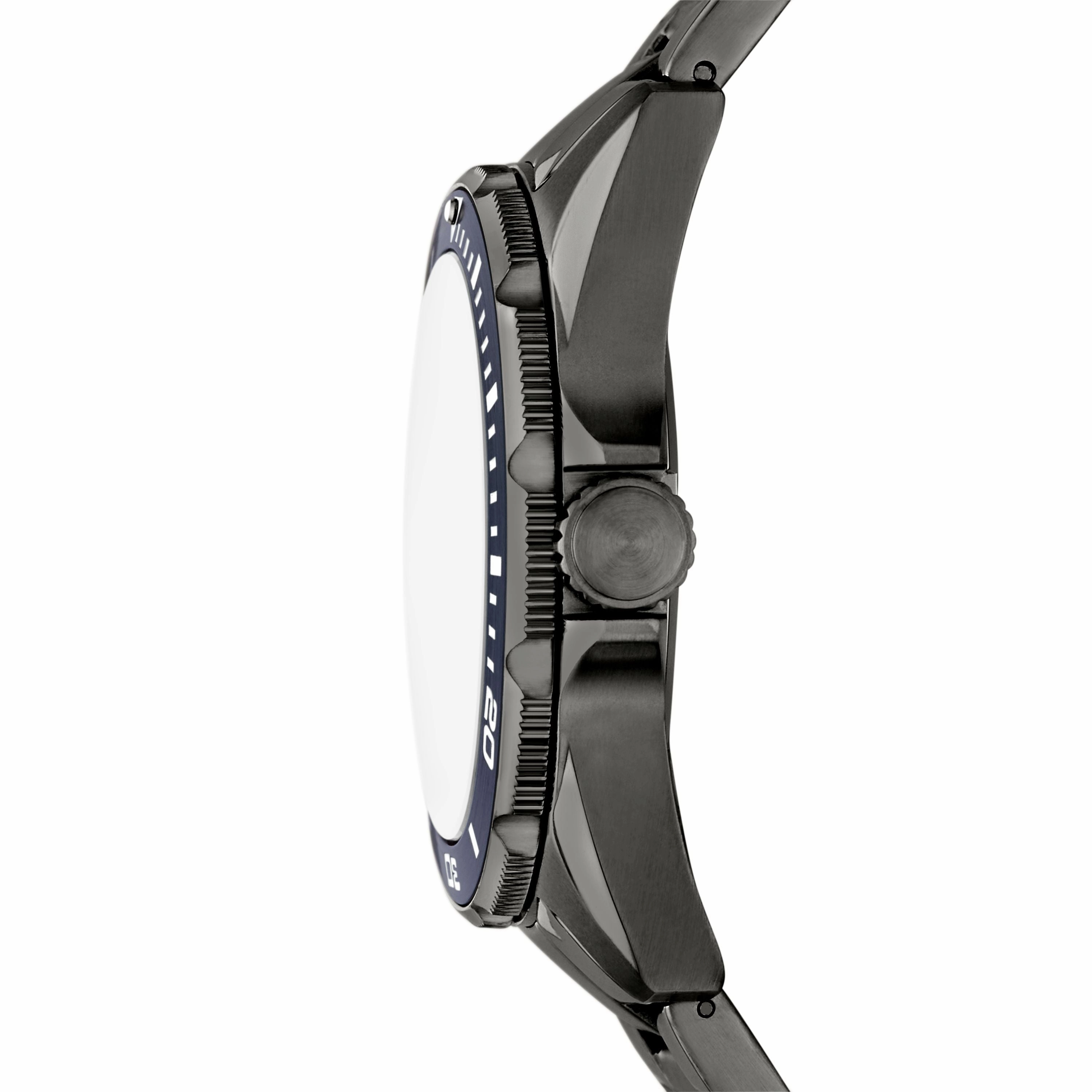 Fossil Men's Dalton Three-Hand, Gunmetal Stainless Steel Watch