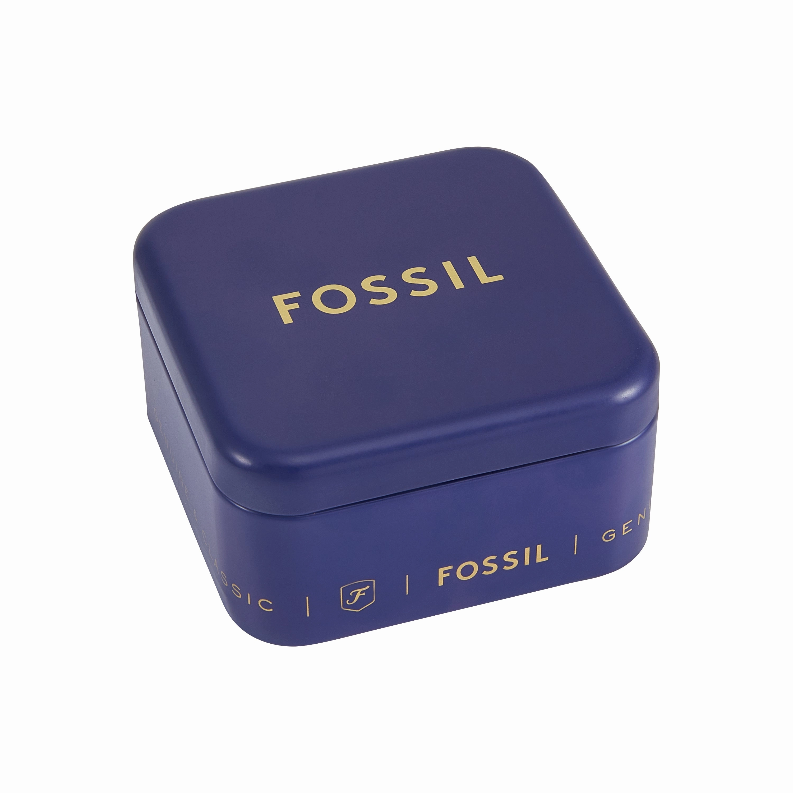 Fossil Two-Hand Gold Stainless Steel Ring Watch ES5407