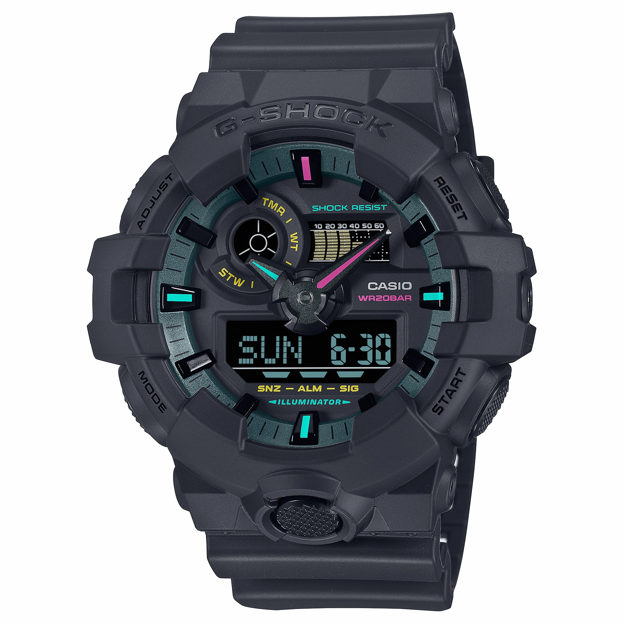 G-Shock Analog Digital Black Resin Band Watch GA700MF-1A
