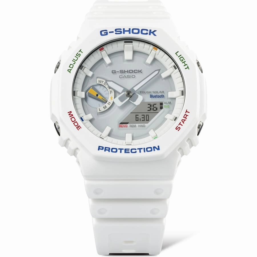 G-Shock Analog Digital DUO White Resin Band Watch GAB2100FC-7A
