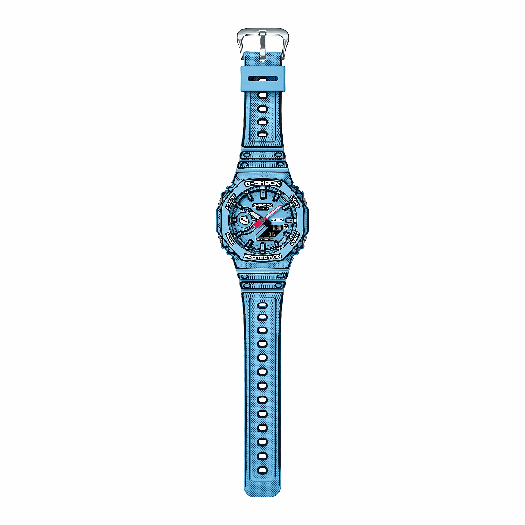 G-Shock Classic Blue Resin Band Watch GA2100MNG-2A